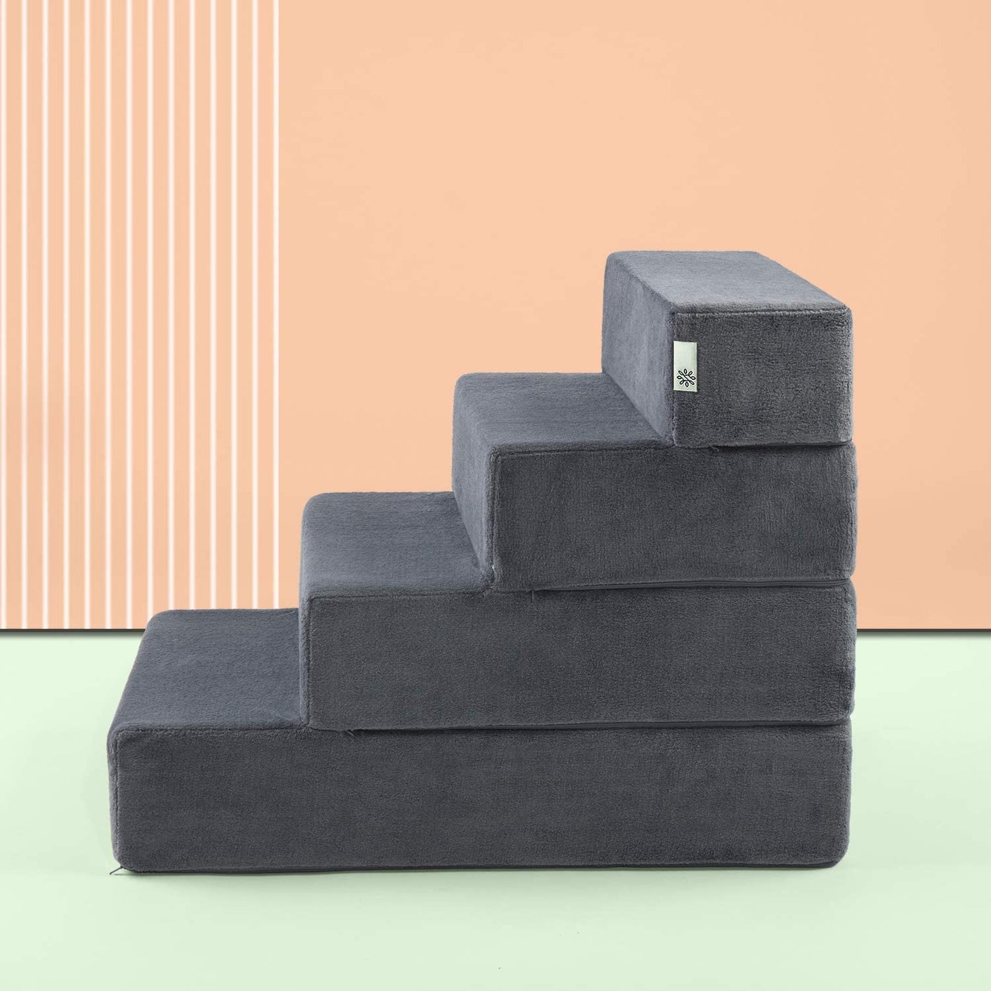 Easy Pet Stairs, Pet Ramp, Pet Ladder, Medium, Charcoal