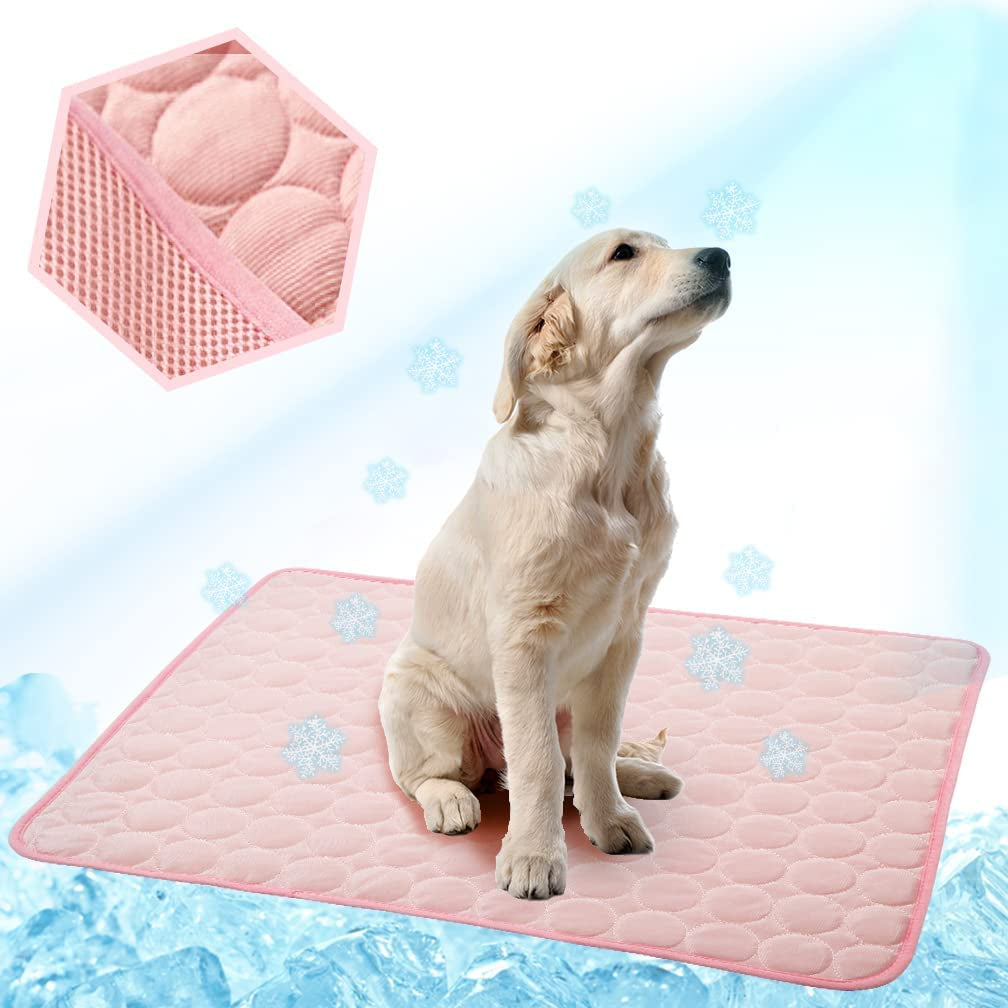Keep your furry friend cool this summer with our Washable Ice Silk Dog Cooling Mat! Perfect for indoor lounging or outdoor adventures. 🐾❄️ #PetCooling #DogLife #SummerVibes