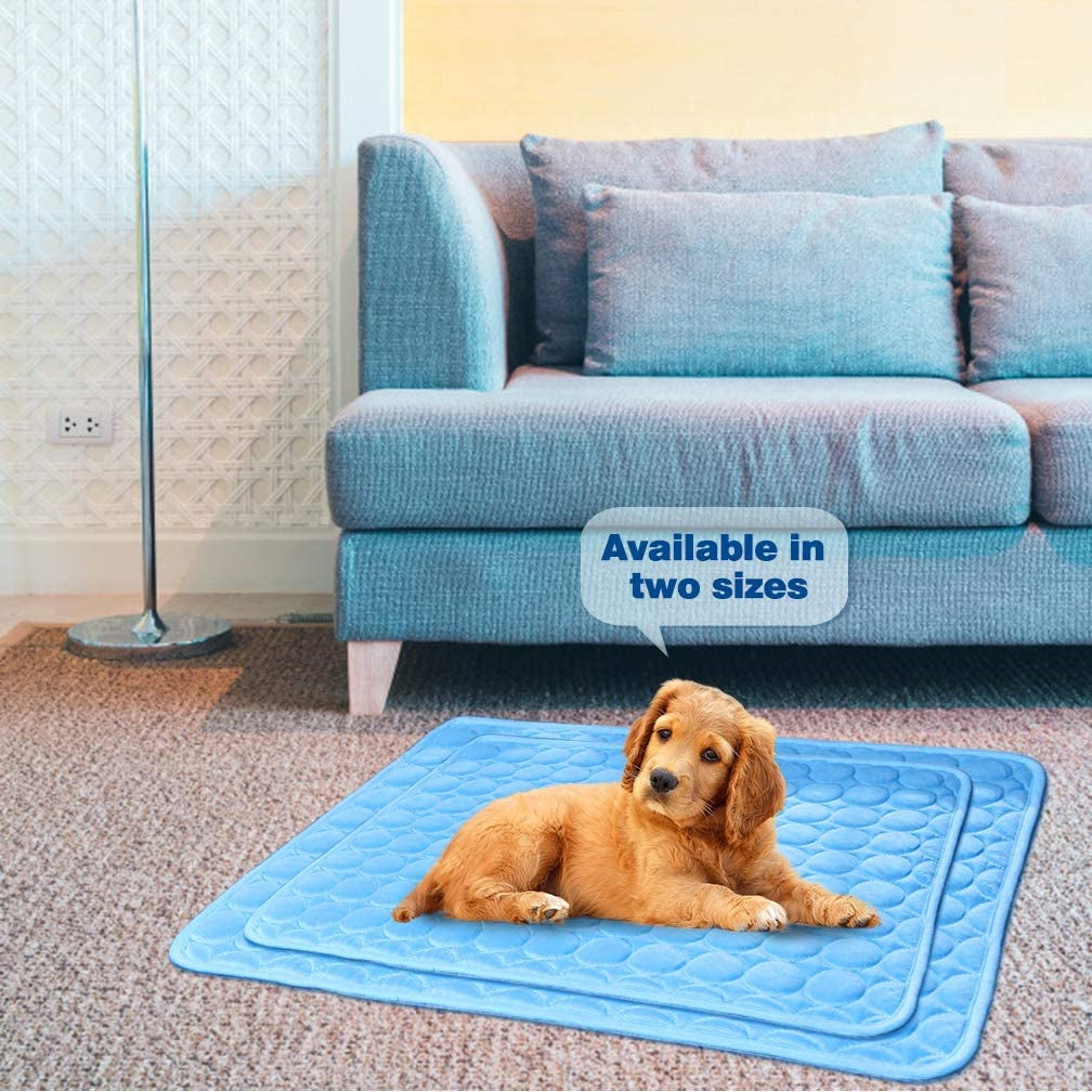 Keep your furry friend cool this summer with our Washable Ice Silk Dog Cooling Mat! Perfect for indoor lounging or outdoor adventures. 🐾❄️ #PetCooling #DogLife #SummerVibes