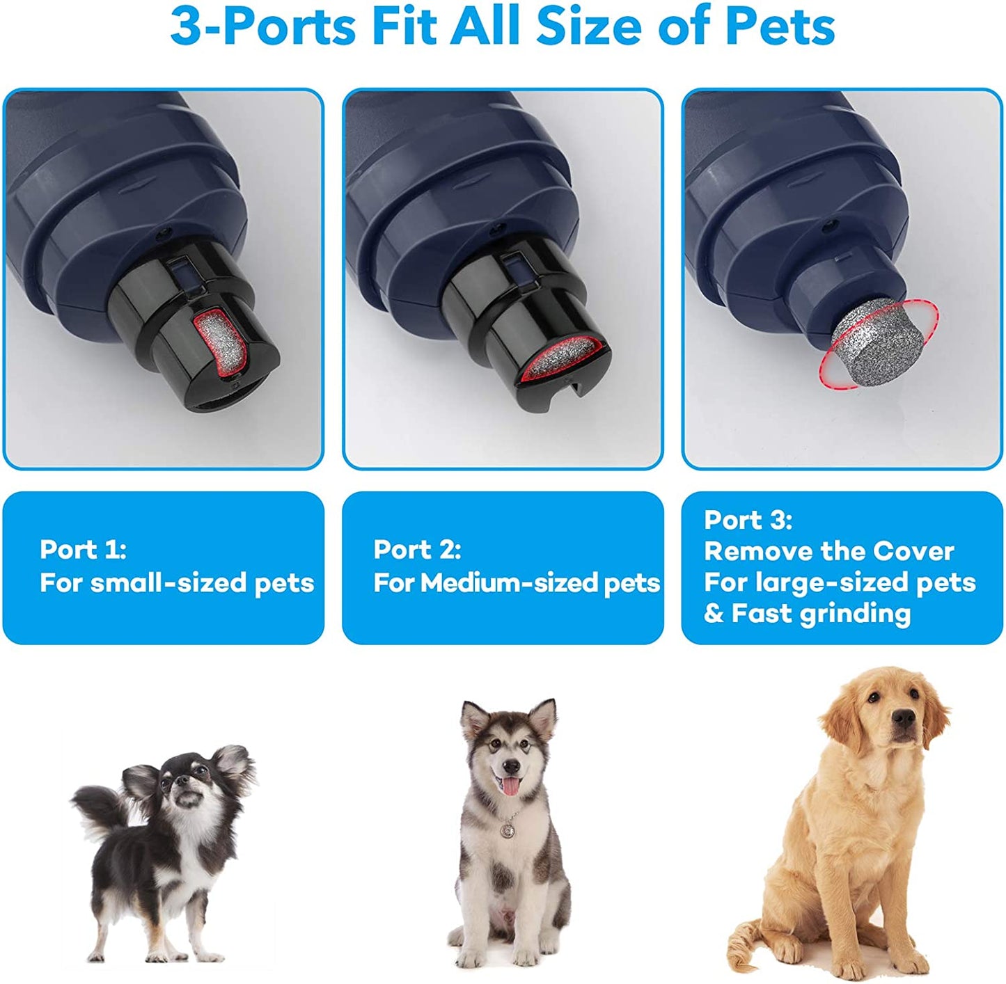 Say goodbye to messy nail trims! πΎβ¨ Check out our new Dog Nail Grinder with LED lights - the quiet, painless solution for grooming your furry friend! Perfect for small to large dogs and even cats! ππΆπ± #PetGrooming #DogCare #NailTrim