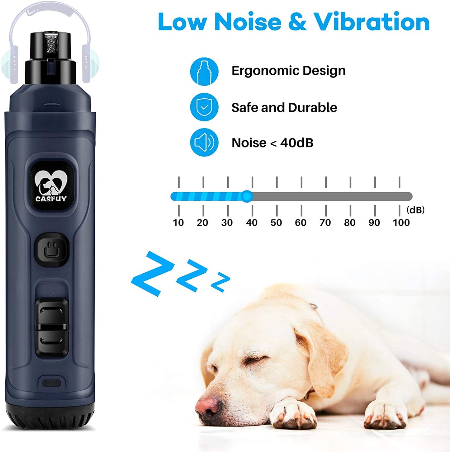 Say goodbye to messy nail trims! πΎβ¨ Check out our new Dog Nail Grinder with LED lights - the quiet, painless solution for grooming your furry friend! Perfect for small to large dogs and even cats! ππΆπ± #PetGrooming #DogCare #NailTrim