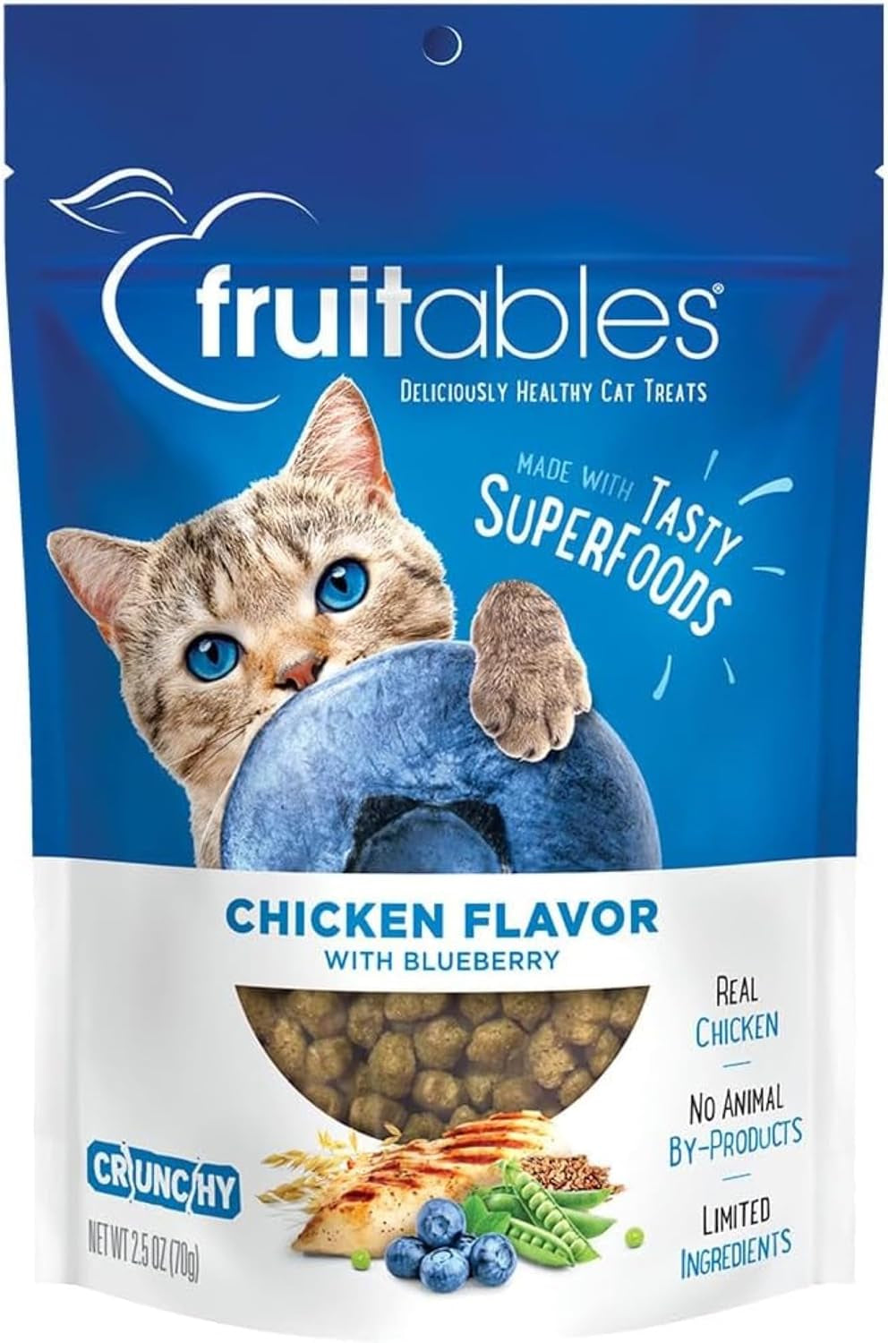 Cat Treats, Healthy Treats for Cats, Low Calorie and Packed with Protein, Crunchy Biscuits, Free of Wheat, Corn and Soy, Made with Real Tuna and Pumpkin, 2.5Oz