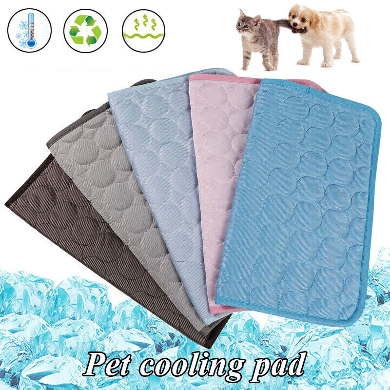 Pet Cooling Mat Cool Pad Cushion Dog Cat Puppy Blanket for Summer Sleeping Bed