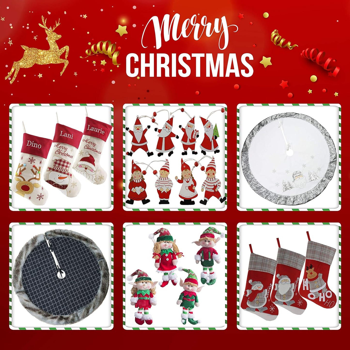 Get Festive with Adorable 20'' Cat Christmas Stockings – Perfect Holiday Gift for Your Furry Friend! 🎄🐾✨