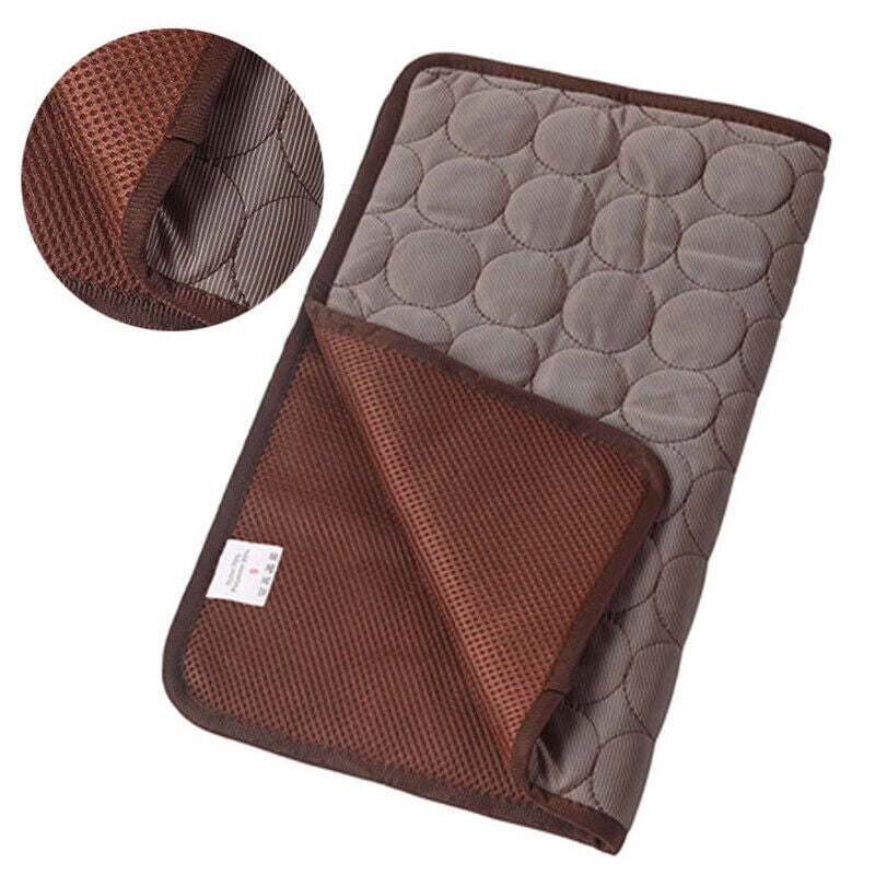 Pet Cooling Mat Cool Pad Cushion Dog Cat Puppy Blanket for Summer Sleeping Bed