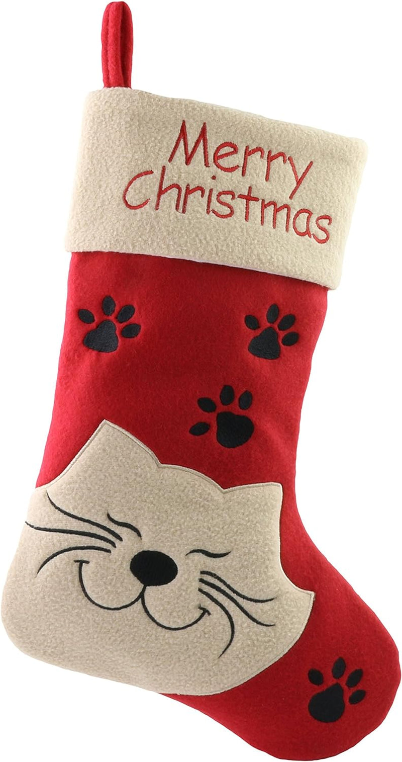 Get Festive with Adorable 20'' Cat Christmas Stockings – Perfect Holiday Gift for Your Furry Friend! 🎄🐾✨