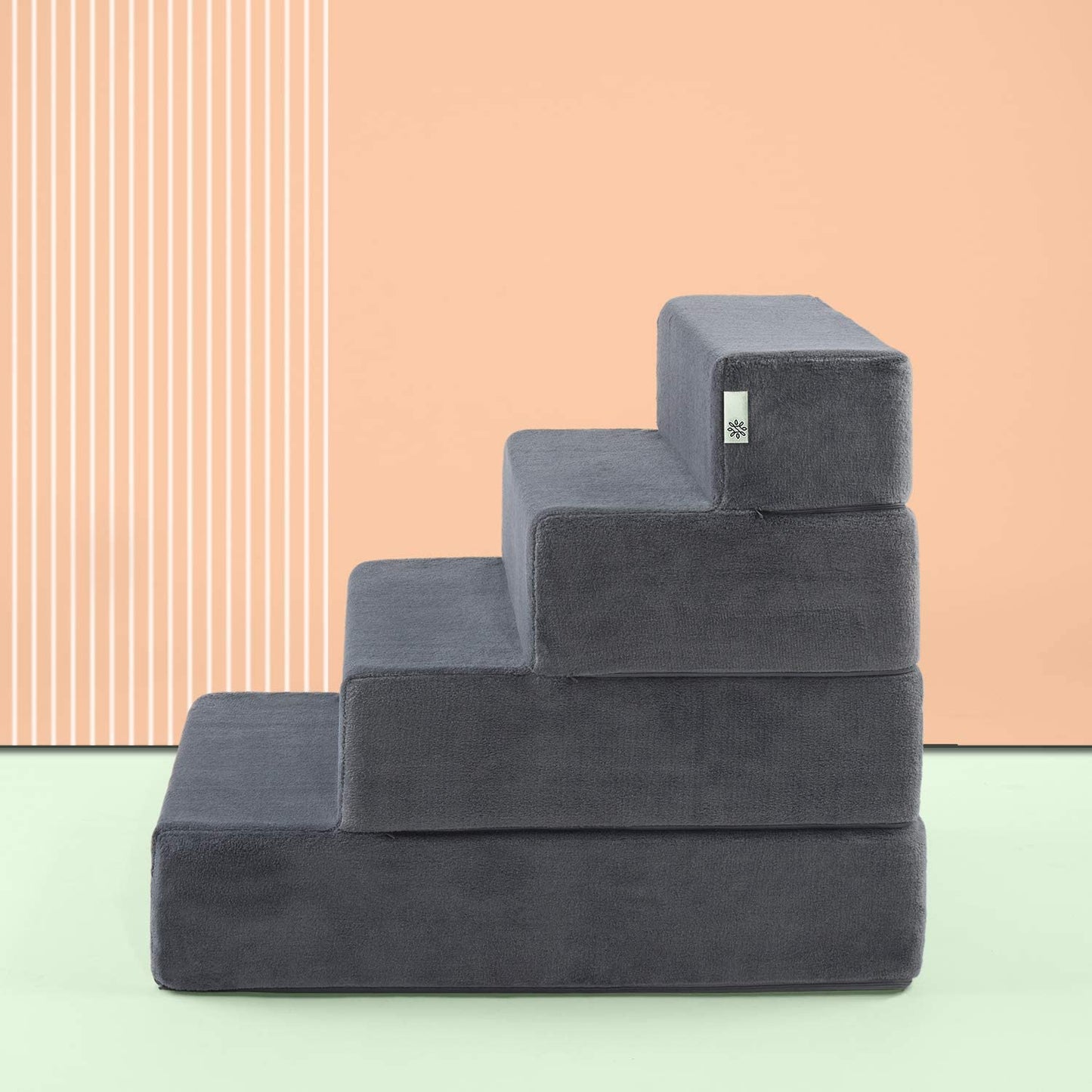 Easy Pet Stairs, Pet Ramp, Pet Ladder, Medium, Charcoal