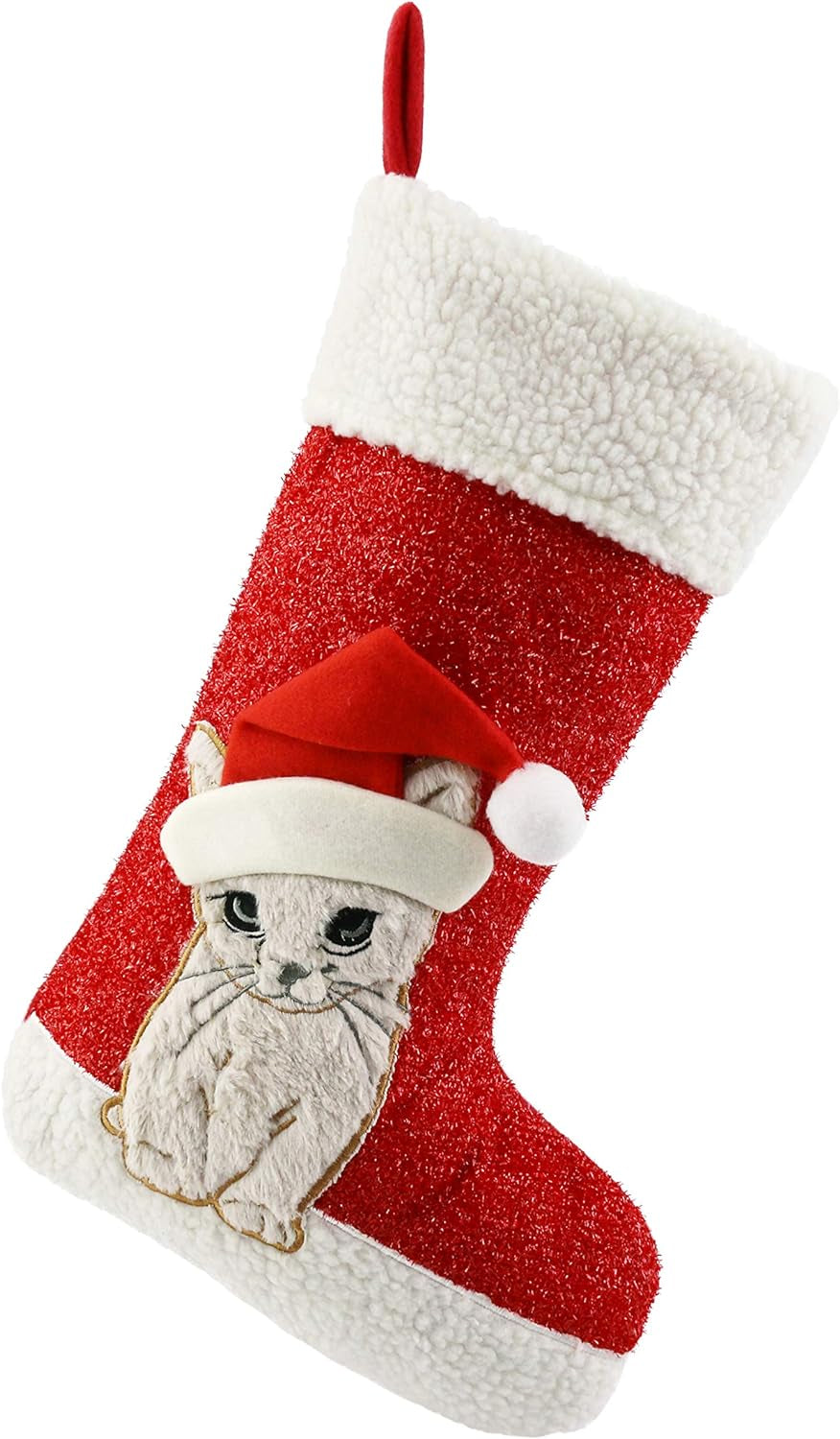 Get Festive with Adorable 20'' Cat Christmas Stockings – Perfect Holiday Gift for Your Furry Friend! 🎄🐾✨