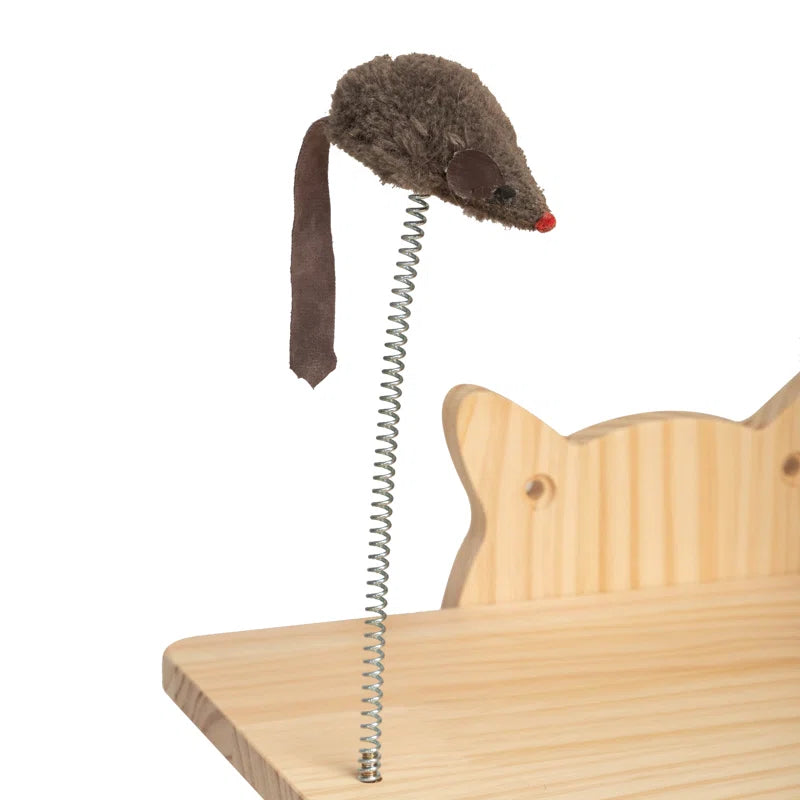 Elevate Your Cat's Playtime with Our 6-Piece Wall-Mounted Climbing Tree! 🐾🌟