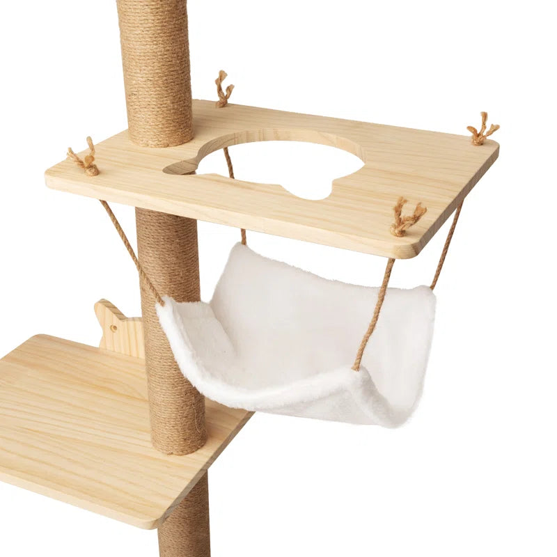 Elevate Your Cat's Playtime with Our 6-Piece Wall-Mounted Climbing Tree! 🐾🌟