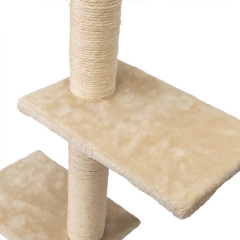 Elevate Your Cat's Playtime with Our 6-Piece Wall-Mounted Climbing Tree! 🐾🌟