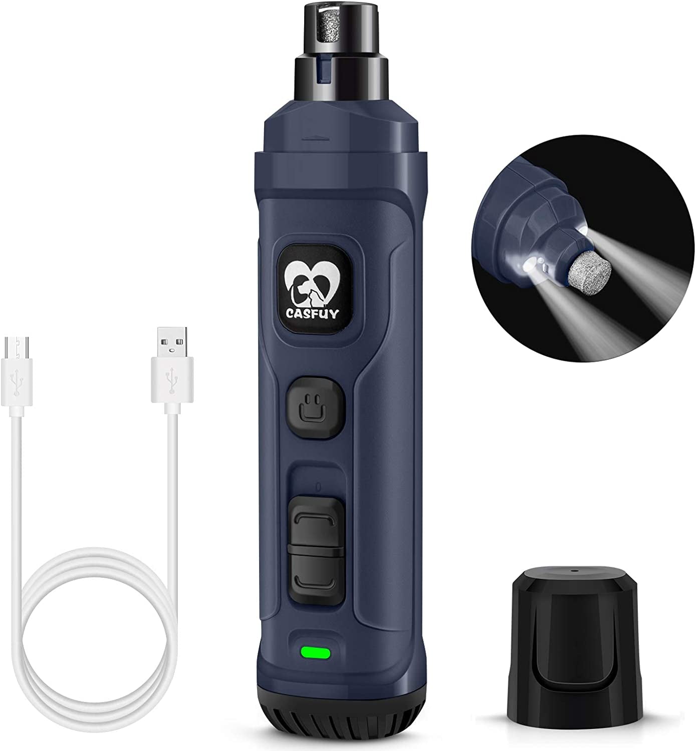 Say goodbye to messy nail trims! 🐾✨ Check out our new Dog Nail Grinder with LED lights - the quiet, painless solution for grooming your furry friend! Perfect for small to large dogs and even cats! 💙🐶🐱 #PetGrooming #DogCare #NailTrim